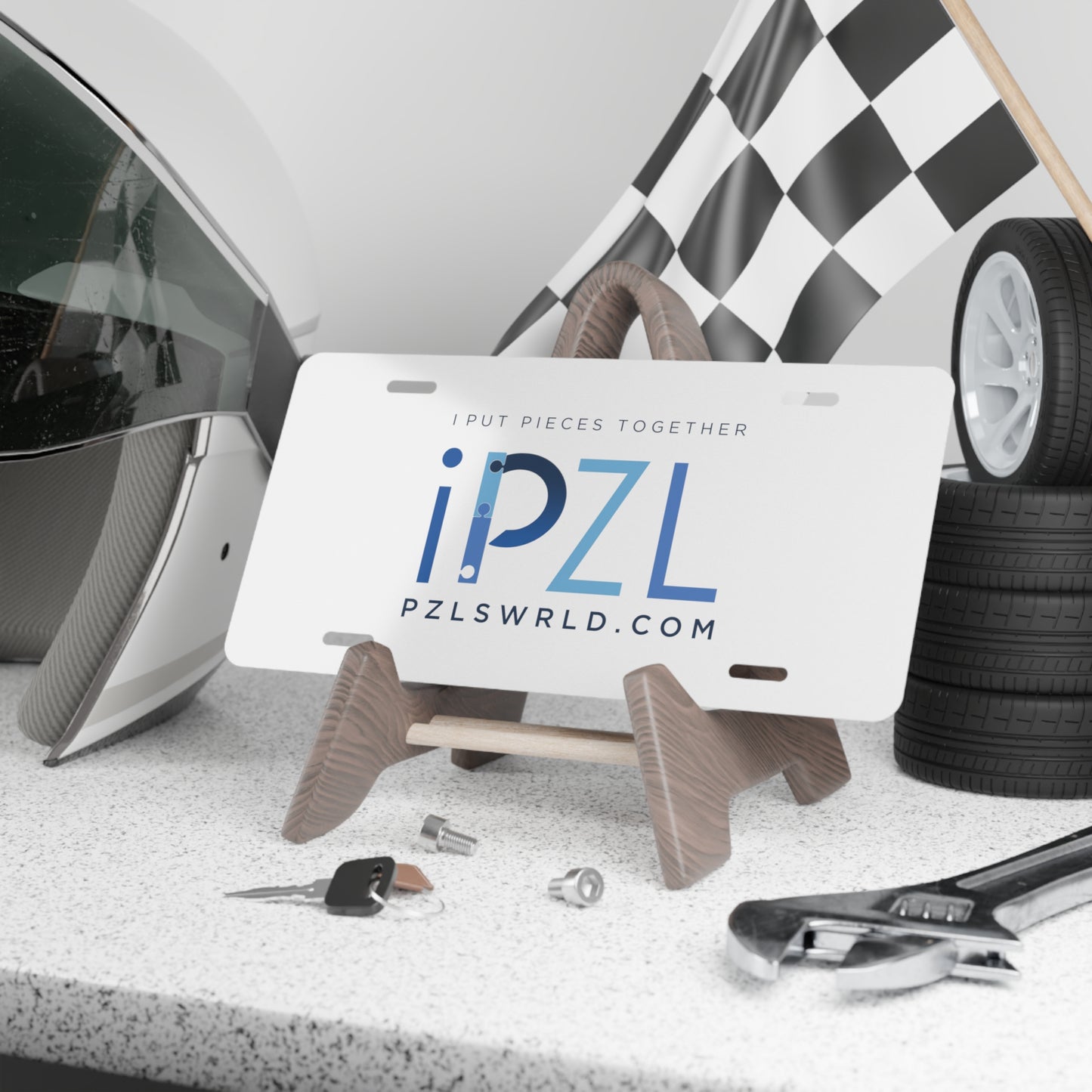 P. iPZL Vanity Plate