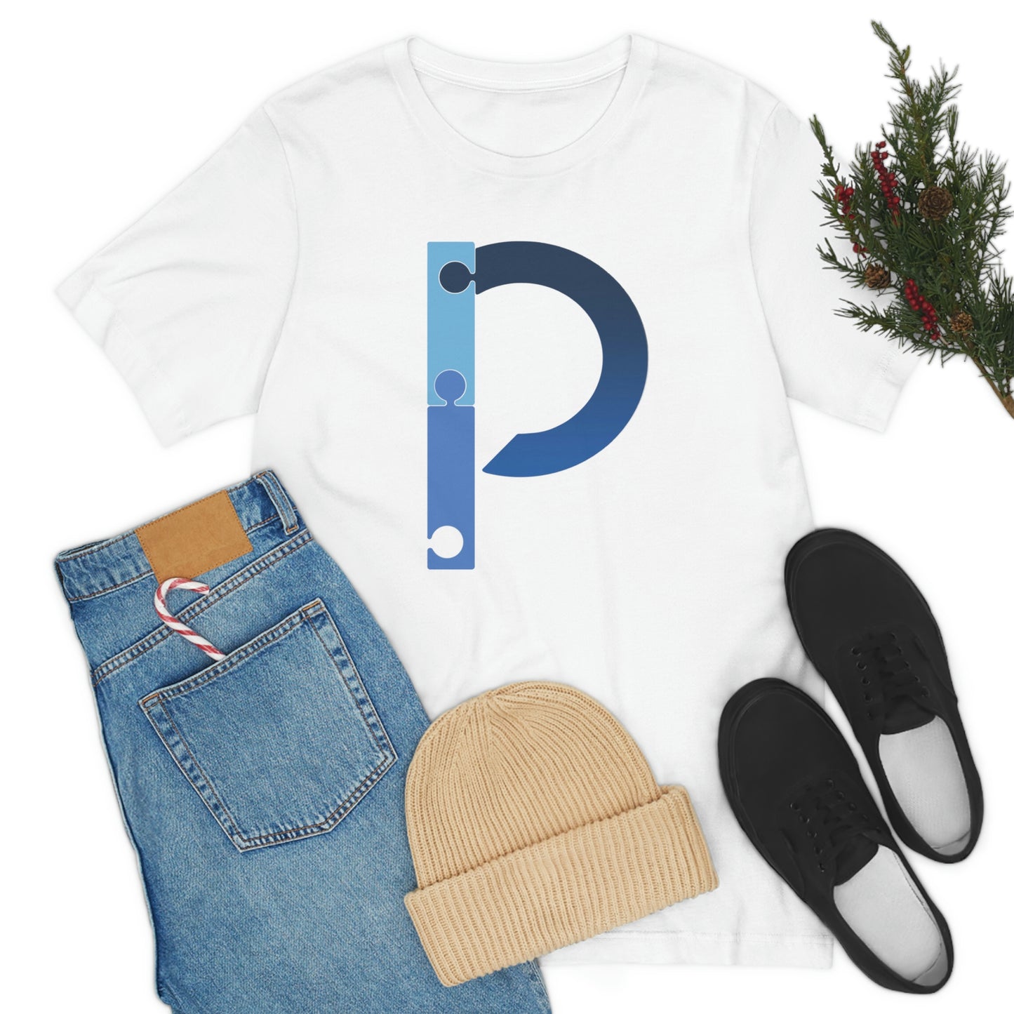 D. P PZZLD Unisex Jersey Short Sleeve Tee