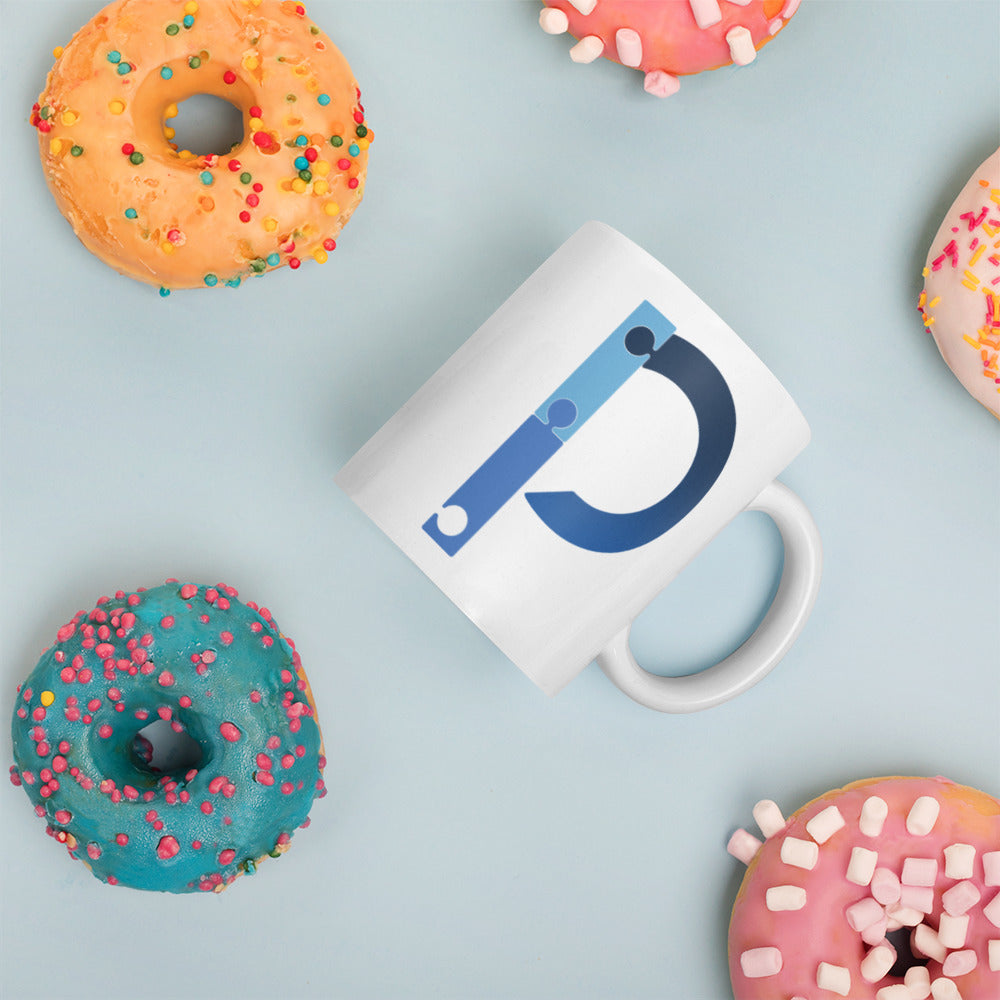 J. P White glossy mug