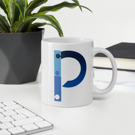 J. P White glossy mug